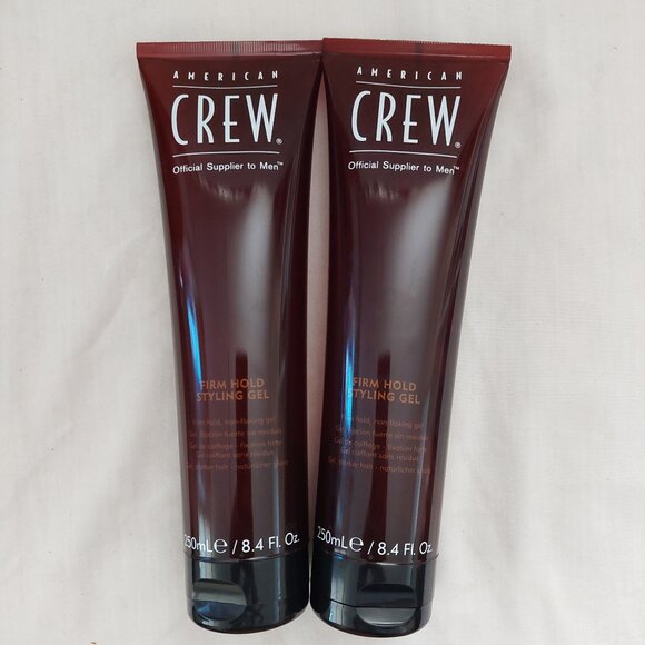 2 American Crew Hair Firm Hold Styling Gel 8.4 oz 250 ml new tube - Picture 1 of 2